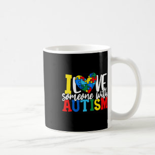 Caneca De Café Eu Amo Alguém Com Autismo Conscientização Autista 