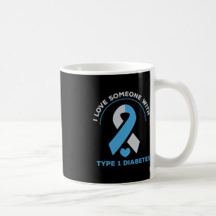 Caneca De Café Eu Amo Alguém Com Presente De Consciência Da Diabe