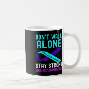 Caneca De Café Eu Amo Alguém Que Preveja Suicídio Com Rúpida Teal