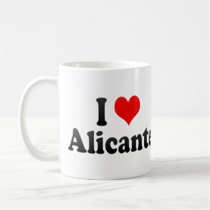 Caneca De Café Eu amo Alicante, espanha