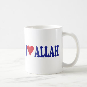 Caneca De Café Eu amo Allah