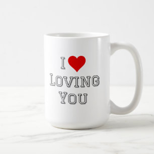 Caneca De Café Eu Amo Amar Você Tipografia Romântica do Dia dos N