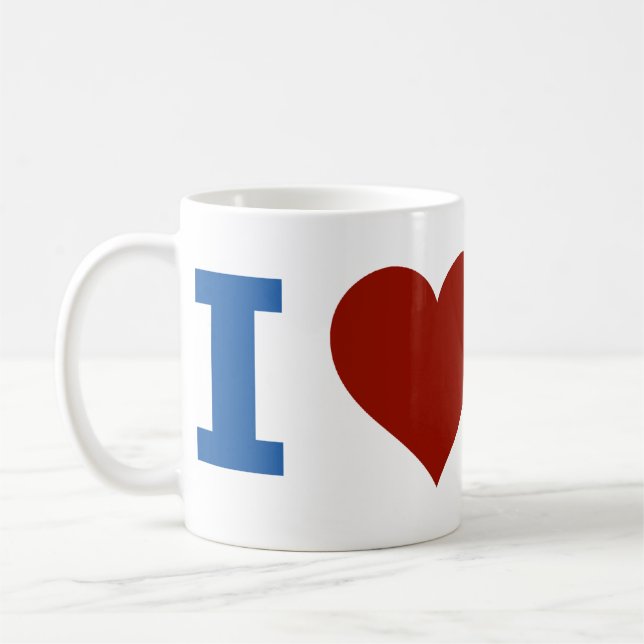Caneca De Café Eu amo América (Esquerda)