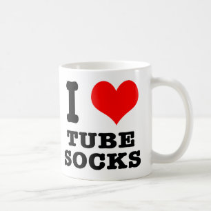Caneca De Café Eu AMO (AMOR) meias tubulares