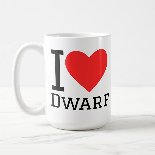Caneca De Café Eu amo anão  (Esquerda)