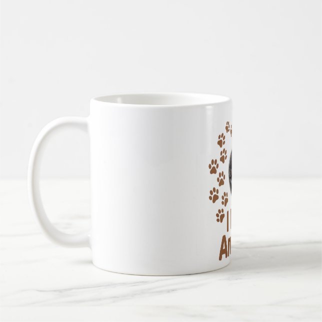 Caneca de Café Eu Amo Animais (Esquerda)
