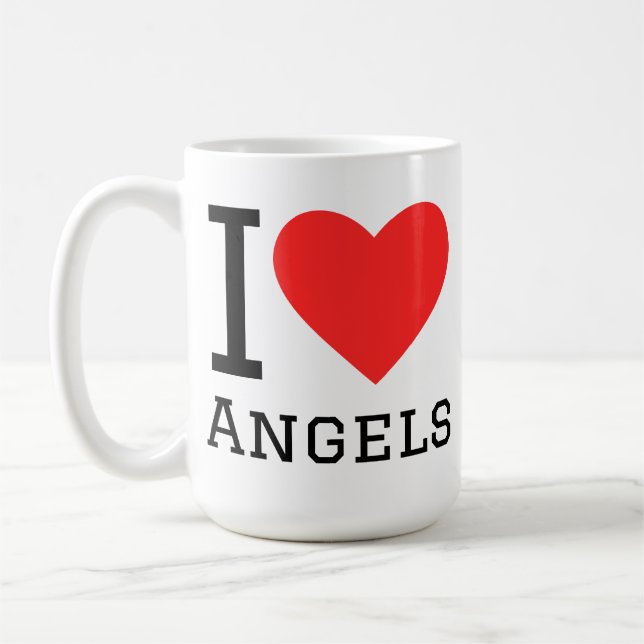 Caneca De Café Eu amo anjos (Esquerda)
