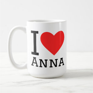 Caneca De Café Eu amo anna