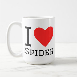 Caneca De Café Eu amo aranha