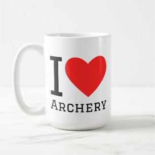 Caneca De Café Eu amo arco e flecha