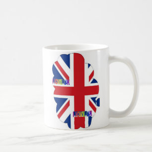 Caneca De Café Eu Amo Arte Impressa do Reino Unido