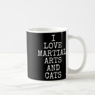 Caneca De Café Eu Amo Artes Marciais E Gatos Gatinhos Fofos Prese