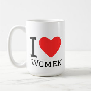 Caneca De Café Eu amo as mulheres
