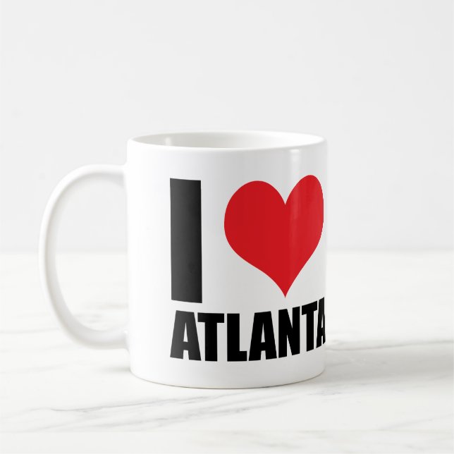 Caneca De Café Eu amo Atlanta usa (Esquerda)