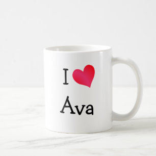 Caneca De Café Eu Amo Ava Mug