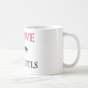 Caneca De Café Eu amo Axolotls