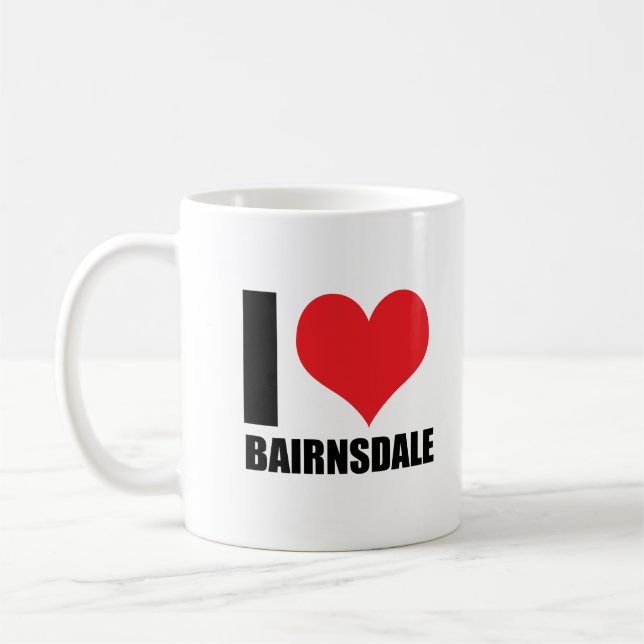 Caneca De Café Eu amo Bairnsdale (Esquerda)