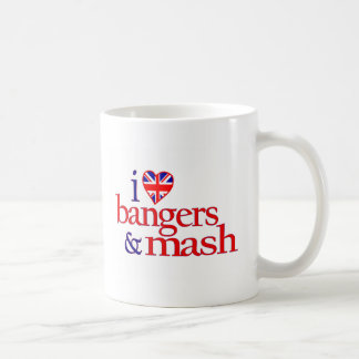 Caneca De Café Eu amo Bangers e erva-benta