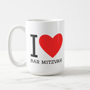 Caneca De Café Eu amo bar mitzvah