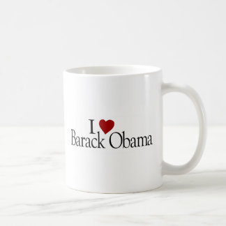 Caneca De Café Eu amo Barack Obama