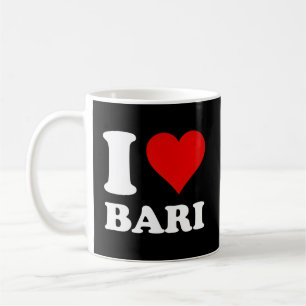 Caneca De Café Eu Amo Bari