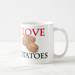 Caneca De Café Eu amo batatas