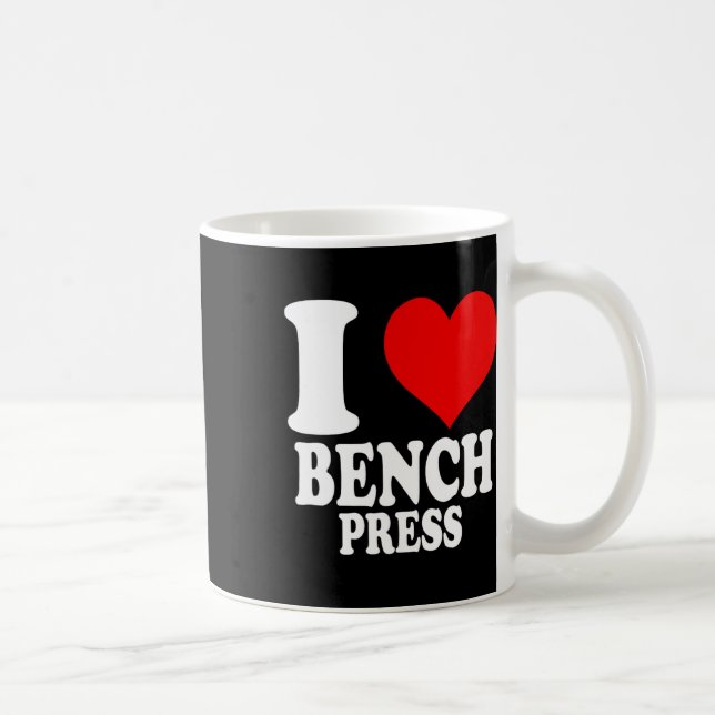 Caneca De Café Eu Amo Bench Press 1 (Direita)