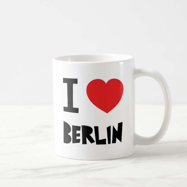 Caneca De Café Eu amo Berlim (Direita)