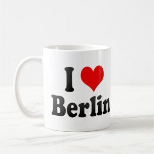 Caneca De Café Eu amo Berlim, Alemanha. Ich Liebe Berlim,