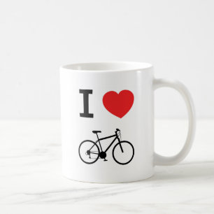Caneca De Café Eu amo bicicletas