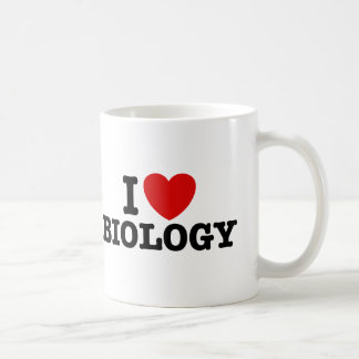 Caneca De Café Eu Amo Biologia
