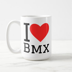 Caneca De Café Eu amo bmx