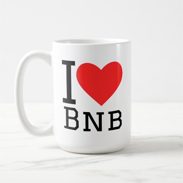 Caneca De Café Eu amo bnb (Esquerda)