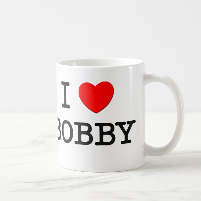 Caneca De Café Eu amo Bobby (Direita)