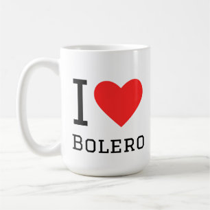 Caneca De Café Eu amo bolero