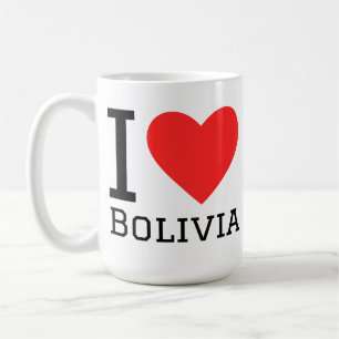Caneca De Café Eu amo Bolívia