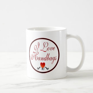 Caneca De Café Eu amo bolsas