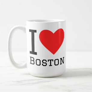 Caneca De Café Eu amo Boston