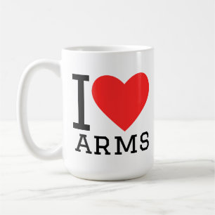 Caneca De Café Eu amo braços