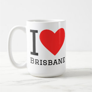 Caneca De Café Eu amo Brisbane