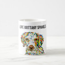 Caneca De Café Eu Amo Brittany Spaniels Mug