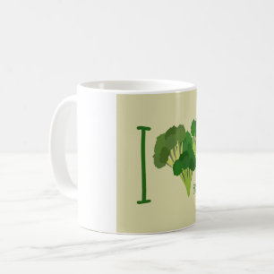Caneca De Café Eu Amo Broccoli