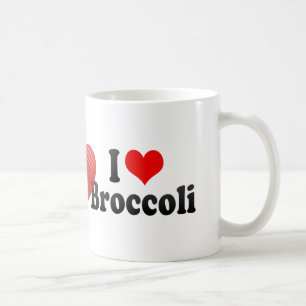 Caneca De Café Eu amo brócolos
