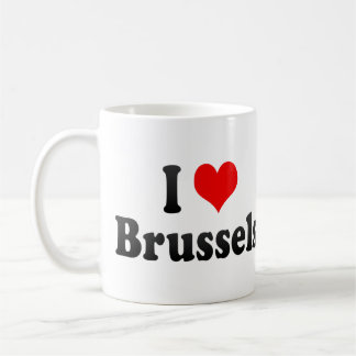 Caneca De Café Eu amo Bruxelas, Bélgica