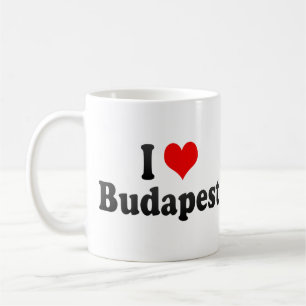 Caneca De Café Eu amo Budapest, Hungria