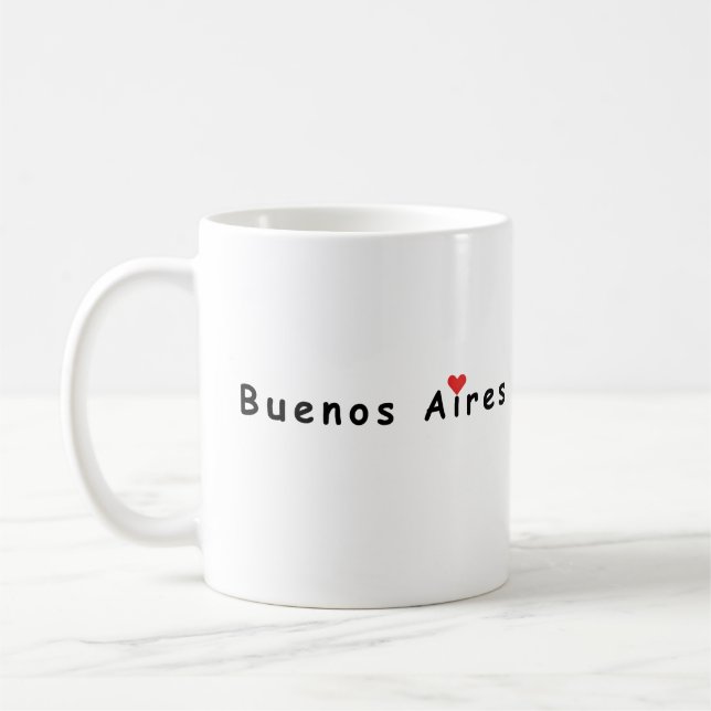 Caneca De Café Eu amo Buenos Aires (Esquerda)