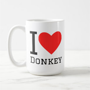 Caneca De Café Eu amo burro