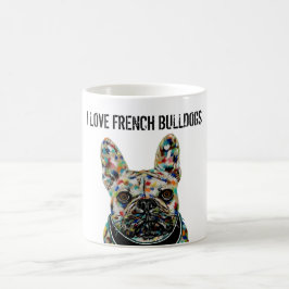 Caneca De Café Eu Amo Cachorros Franceses