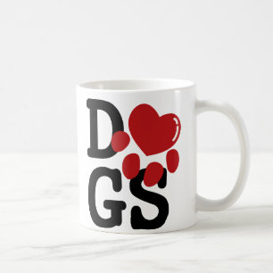 Caneca De Café Eu amo cães