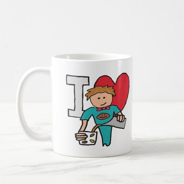 Caneca De Café Eu Amo Café (Esquerda)